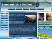 Pantallazo de la nueva web del Ayuntamiento de Sediles